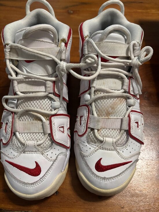 Nike Air Uptempo Shoes 921948-102 Size 8 White Varsity Red Mens main image 9
